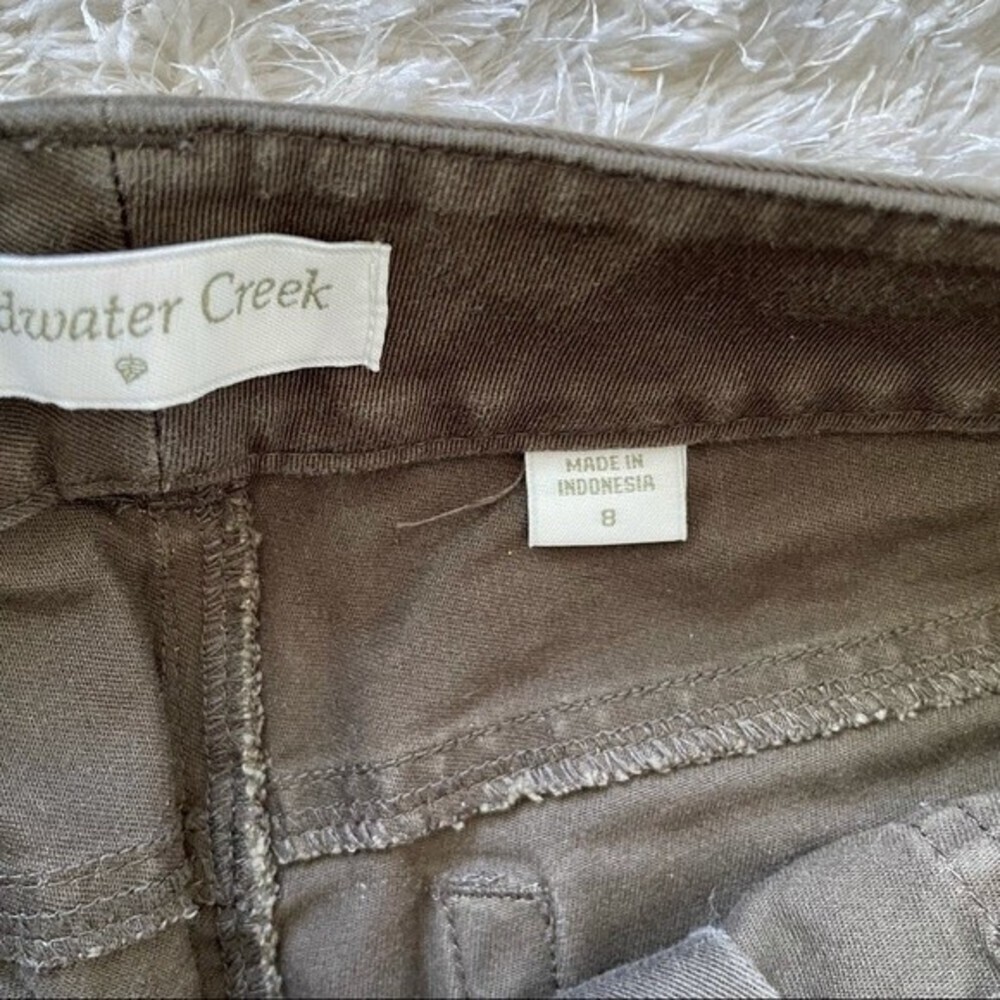 Coldwater Creek Brown High Rise Straight Leg Cropped Ankle Pants - Picture 6 of 10